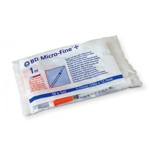 Pack - 100iu / 1cc Syringe W/needle 30g -1 Pack Of 10 Pack - 100iu / 1cc Syringe W/needle 30g -1 Pack Of 10
